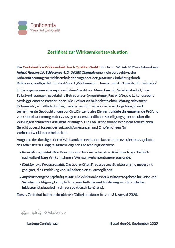 Wirksamkeitsevaluation 2025